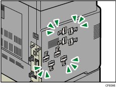 Ilustração de instalar a placa de interface wireless LAN