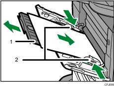 Ilustração com numeração da bandeja de alimentação manual