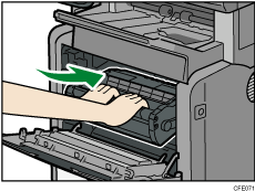 Иллюстрация замены картриджа печати