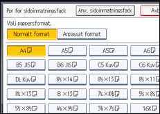 Bild av användarpanelens skärm