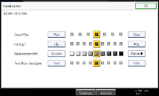 Bild av användarpanelens skärm