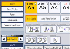 Bild av användarpanelens skärm