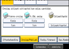 Bild av användarpanelens skärm