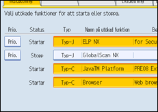 Bild på användarpanelen