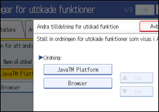 Bild på användarpanelen
