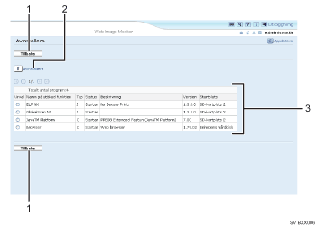 Bild av webbläsarens skärm (numrerad)