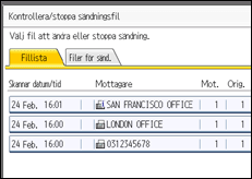 Bild av användarpanelens skärm
