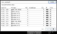 Bild av användarpanelens skärm
