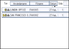 Bild av användarpanelens skärm