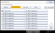 Bild av användarpanelens skärm