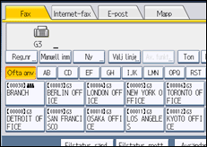 Bild av användarpanelens skärm
