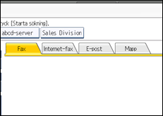 Bild av användarpanelens skärm