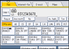 Bild av användarpanelens skärm