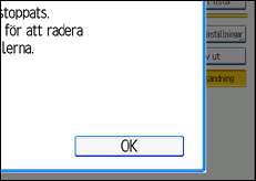 Bild av användarpanelens skärm