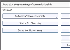 Bild av användarpanelens skärm