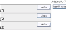 Bild av användarpanelens skärm