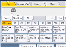 Bild av användarpanelens skärm
