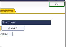 Bild av användarpanelens skärm