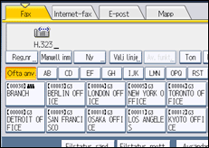 Bild av användarpanelens skärm