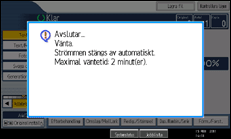 Bild av användarpanelens skärm