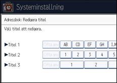 Bild av användarpanelens skärm