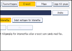 Bild av användarpanelens skärm