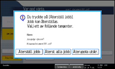 Bild av användarpanelens skärm