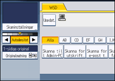 Bild av användarpanelens skärm