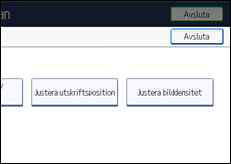 Bild av användarpanelens skärm