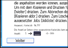 Abbildung Bedienfeld-Display