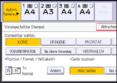 Abbildung Bedienfeld-Display