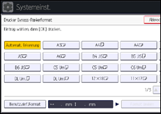 Abbildung Bedienfeld-Display