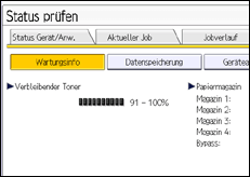 Abbildung Bedienfeld-Display