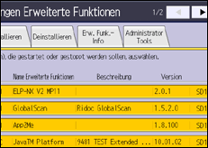 Abbildung Bedienfeld-Display