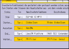 Abbildung Bedienfeld-Display