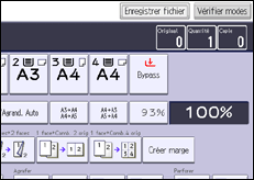 Illustration de l'écran du panneau de commande