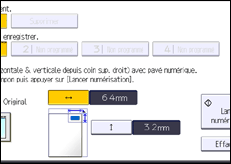 Illustration de l'écran du panneau de commande