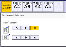 Illustration de l'écran du panneau de commande