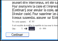 Illustration de l'écran du panneau de commande