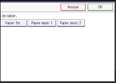 Illustration de l'écran du panneau de commande