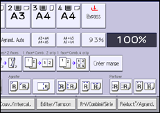 Illustration de l'écran du panneau de commande