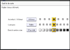 Illustration de l'écran du panneau de commande
