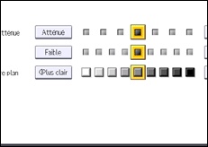 Illustration de l'écran du panneau de commande