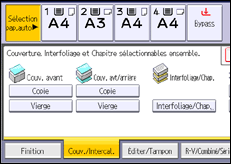 Illustration de l'écran du panneau de commande