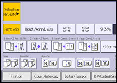 Illustration de l'écran du panneau de commande