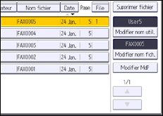 Illustration de l'écran du panneau de commande