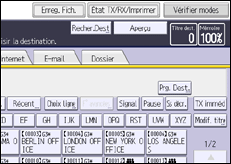 Illustration de l'écran du panneau de commande