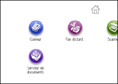 Illustration de l'écran du panneau de commande