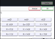 Illustration de l'écran du panneau de commande