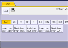 Illustration de l'écran du panneau de commande